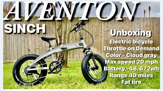 NEW Aventon Sinch Foldable Ebike - Unboxing & Review