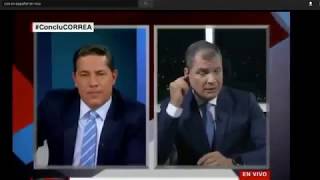 ECON. RAFAEL CORREA DELGADO  RESPONDE A PERIODISTA DE CNN, 28-11-2017