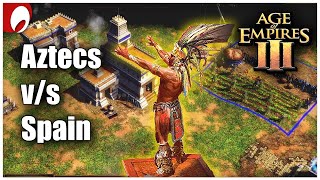 Aztecs take on Spanish onslaught  - Battle Royale | Age of Empires III gameplay