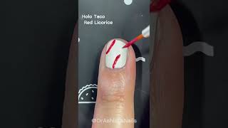 Easy Baseball Nail Art #nails #naildesigns #nailart #baseball #nailarttutorial #nailpolish