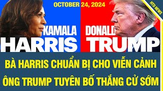 BẦU CỬ MỸ 2024: Bà Harris chuẩn bị cho viễn cảnh ông Trump tuyên bố thắng cử sớm