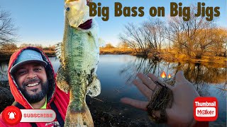 Catching BIG Winter Time Bass on PB&J Jigs(They Love It) #fishing #outdoors #giveaway #subscribe