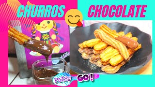 COMO HACER CHURROS CASEROS FÁCIL 🍫😋SIN CHURRERA