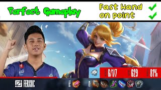 FANNY FERXIIC fast hand dan On point | rebelion vs Evos legends match 2 MPL ID s9 | fanny montage