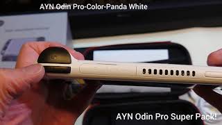 ayn Odin Pro White Panda System Super Pack Contents & Features-1st Infographic! 01-31-2022