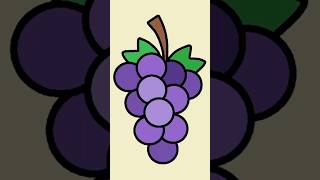 Grapes | How to Draw Grapes | Grapes Drawing | Draw and Color Grape | Draw Grapes | Fruit Drawing