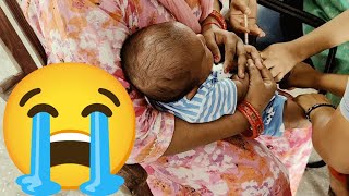 3rd vaccination my baby boy krishu vlog | onir vlogs