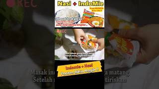 Indomie Pake Nasi Bayaha‼️Jangan Sampe Ketagihan ya #shorts #indomie