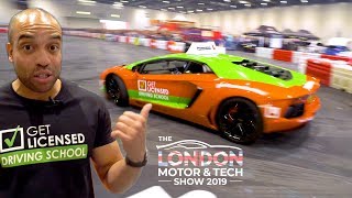 Driving Instructor, Learnerghini and Yianni at London Motor & Tech Show 2019