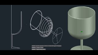 How to Draw Juice Glass in AutoCAD 3D, for AutoCAD Beginners By "Siraj Muhammad"