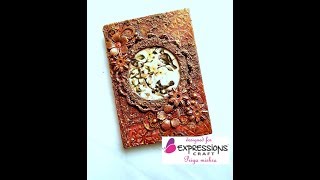 Mixed media Diary cover