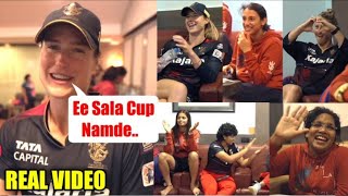 Ellyse Perry, Smriti and RCB crazy celebration in dressing room after winning semi-final vs MI