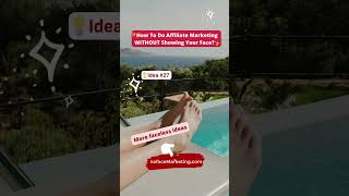 How to do Affiliate Marketing (FACELESS YouTube ideas) #shorts