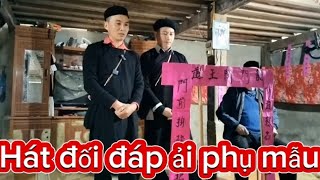 Anh Đặng Hàm cùng bà mối và phụ dâu hát ải phụ mẫu ,đám cưới Dao Tuyển cực hay tại xã phúc khánh B Y