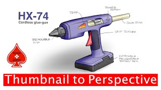 Product Design: Sketching to Perspective Rendering