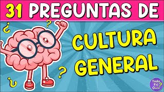 ✅Test de "CULTURA GENERAL"! 🧠👨‍🎓🤔| ¿Cuánto Sabes de "CULTURA GENERAL"? | Reto Cultura General