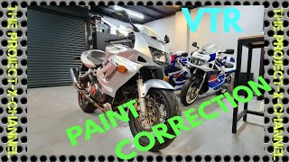 HONDA VTR FIRESTORM how to get scratches out of motorcycle paint