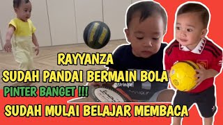 Rayyanza Malik Ahmad tidak hanya sudah pintar bermain bola, tapi sudah di ajari baca oleh sus rini 😍