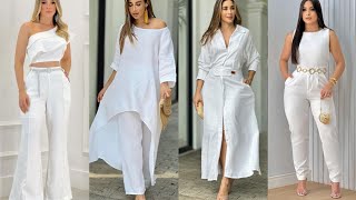 COMO LLEVAR EL BLANCO CON ESTILO Y ELEGANCIA/ OUTFITS TOTAL WHITE 2024