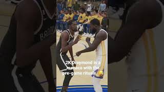 2K Draymond is a menace with the pre-game rituals. 😅