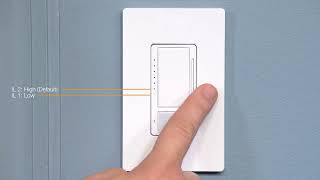 Lutron Maestro Sensor LED+ Dimmer : Setting the Sensitivity Setting