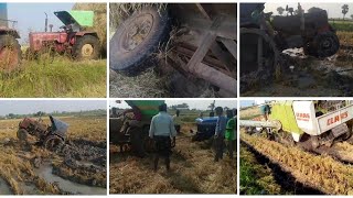 Swaraj tractor, Mahindra,jhon deer ,sonilaka ,deutz fhar strucked in field