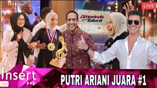 Selamat, Inilah Detik-detik Putri Ariani Jadi Juara America's Got Talent 2023