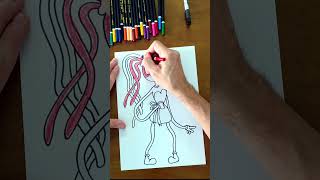 Mommy Long Legs - How to draw - The best Tips for beginners #shorts