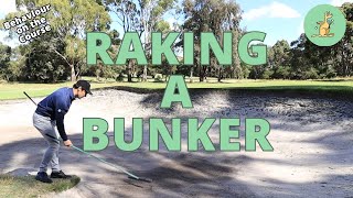 Behaviour on the Course: Raking a Bunker - Golf Rules Explained