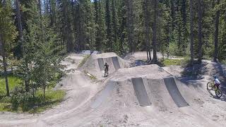 Getting Air at CNC bike park