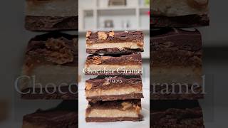 chocolate caramel almond bars | healthier candy recipe | Bit Healthier #shorts #recipe #holidays