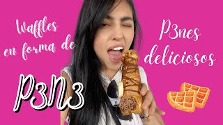 Comiendo P3n3s deli deli en la calle | Verwaffles | Estef Palacios