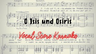 O Isis und Osiris Vocal Score / Karaoke Die Zauberflöte W.A. Mozart