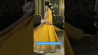 Haris Rauf wife muzna masood mehndi look #harisrauf #muznamasood #shortfeed