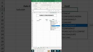 Dasar Excel Rumus CONCATENANTE