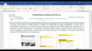 INFORME DE BAJO RENDIMIENTO DEL ESTUDIANTE 2024 - 2025