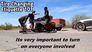 Tire Changing Etiquette 101! (True Story)