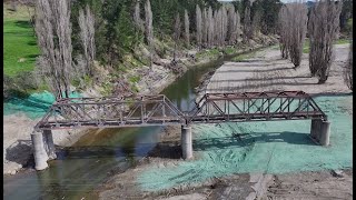 Drone footage - Catastrophic Rail damage near Eskdale - Part 2