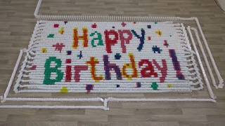 Happy Birthday Father & Mother - 25,000 Dominoes