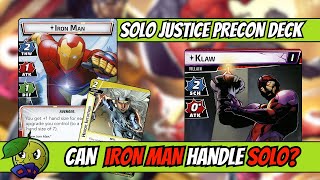 IRON MAN vs KLAW - Solo Marvel Champions Gameplay - Core Box Only