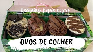 3 RECHEIOS BASE PARA OVOS DE COLHER - Especial de Páscoa