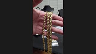 HAWAII ROPE CHAINS! 14K 8.5MM DIAMOND CUT ROPE CHAIN! WEBSITE UP AND RUNNING!