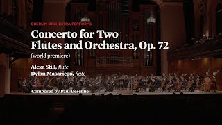 World Premiere: Oberlin Orchestra performs Paul Desenne's "Concerto for Two Flutes and Orchestra"