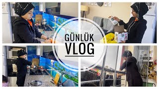 GUNLUK VLOG | TEMIZLIK | SOKTAN ALDIKLARIM | YEMEK ✅