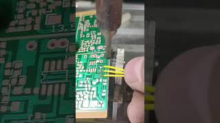 Elderly phone PCB board three-wire welding #elderly #phone #pcb