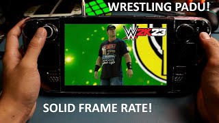 WWE 2K23 Steam Deck Handheld Gameplay John Cena VS Logan Paul Full Match (60FPS) Default Settings