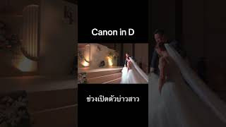 บรรเลงเปียโนเพลง Canon in D ในช่วงเปิดตัวบ่าวสาว #piano #เปียโน #ตองพี