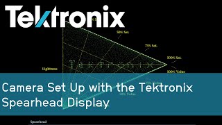 Camera Set Up with the Tektronix Spearhead Display