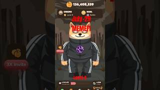 29 July memefi level 9 daily combo. memefi secret combo #cryptocurrency #crypto #memefi #memeficoin