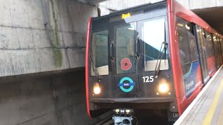 Journey on The DLR (125B B07 stock) from Lewisham to Crossharbour